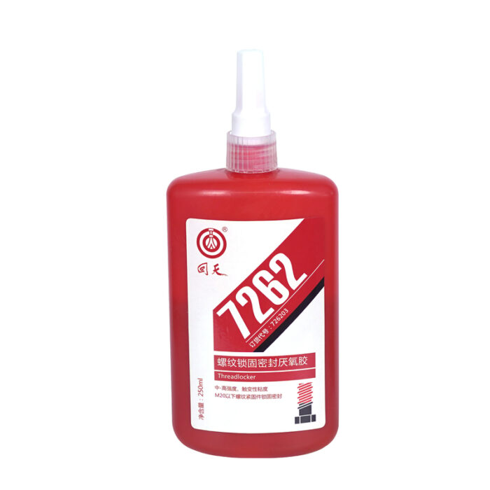 7262 Mi-High Strength Red Thixotropic Anaerobic Thread Locker For Under M20 Thread Locker/ Thread Sealant/ Liquid Gasket - Image 1