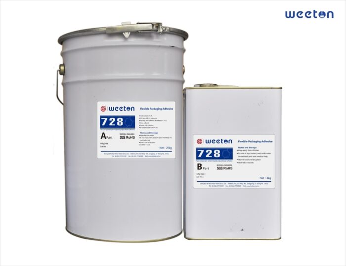 728 2K Polyurethane Adhesive For Various Film/Film And Film/Metalized Film Laminates good flexibility & Transparency - Image 1